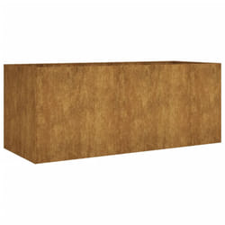 vidaXL Planter Garden Raised Bed Plant Pot Flower Box Flower Pot Corten Steel - 200 x 80 x 80 cm