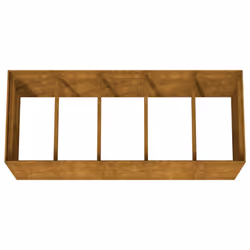 vidaXL Planter Garden Raised Bed Plant Pot Flower Box Flower Pot Corten Steel - 200 x 80 x 80 cm - Additional view 4
