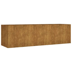 vidaXL Planter Garden Raised Bed Plant Pot Flower Box Flower Pot Corten Steel - 280 x 80 x 80 cm