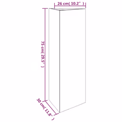 vidaXL Garden Planter Raised Bed Outdoor Flower Box Flower Pot Corten Steel - 30 x 26 x 75 cm - Additional view 4