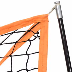vidaXL Portable Baseball Net Practice Net Orange and Black Steel and Polyester - Additional view 4