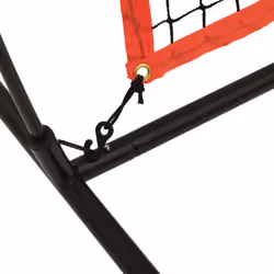 vidaXL Portable Baseball Net Practice Net Red and Black Steel and Polyester - Additional view 4