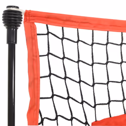 vidaXL Portable Baseball Net Black and Red 183x105x183 cm Polyester Sports Net - Additional view 4