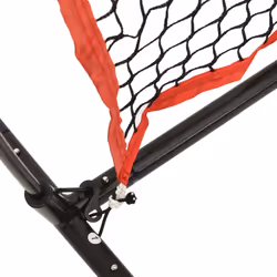 vidaXL Portable Baseball Net Black and Red 183x105x183 cm Polyester Sports Net - Additional view 5