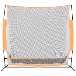 vidaXL Golf Practice Net Black and Orange 215x107x216 cm Polyester Golf Net
