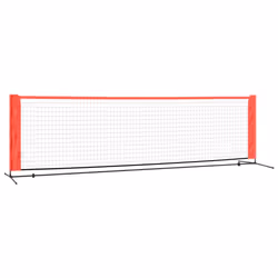 vidaXL Tennis Net Black and Red Polyester Portable Net Garden Multi Sizes - 300 x 100 x 87 cm