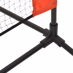 vidaXL Tennis Net Black and Red Polyester Portable Net Garden Multi Sizes - 400 x 100 x 87 cm - Additional view 4