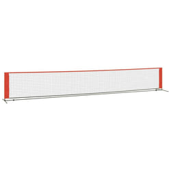 vidaXL Tennis Net Black and Red Polyester Portable Net Garden Multi Sizes - 600 x 100 x 87 cm
