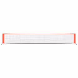 vidaXL Tennis Net Black and Red Polyester Portable Net Garden Multi Sizes - 600 x 100 x 87 cm