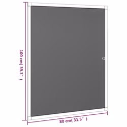 vidaXL Insect Screen for Windows Insect Moth Door Netting Multi Colours/Sizes - brown, 80 x 100 cm - Additional view 7