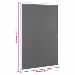 vidaXL Insect Screen for Windows Insect Moth Door Netting Multi Colours/Sizes - brown, 80 x 120 cm