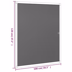 vidaXL Insect Screen for Windows Insect Moth Door Netting Multi Colours/Sizes - brown, 100 x 120 cm - Additional view 7