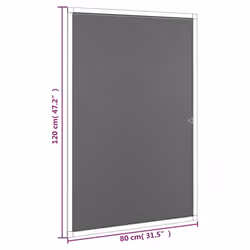 vidaXL Insect Screen for Windows Insect Moth Door Netting Multi Colours/Sizes - anthracite, 80 x 120 cm
