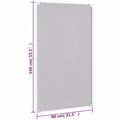 vidaXL Magnetic Insect Screen Netting Mosquito Fly Screen Bug Stop for Windows - white, 80 x 140 cm