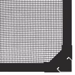 vidaXL Magnetic Insect Screen Netting Mosquito Fly Screen Bug Stop for Windows - anthracite, 80 x 140 cm - Additional view 4