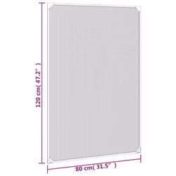 vidaXL Magnetic Insect Screen Netting Mosquito Fly Screen Bug Stop for Windows - white, 80 x 120 cm - Additional view 7