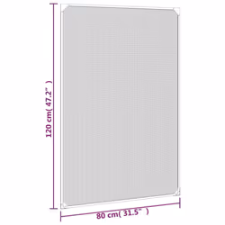 vidaXL Magnetic Insect Screen Netting Mosquito Fly Screen Bug Stop for Windows - anthracite, 80 x 120 cm