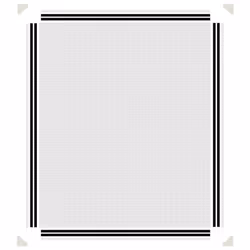 vidaXL Magnetic Insect Screen Netting Mosquito Fly Screen Bug Stop for Windows - white, 100 x 120 cm - Additional view 5