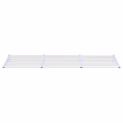 vidaXL Door Canopy Porch Canopy Awning Grey and Transparent Polycarbonate - 297.5 x 90 cm - Additional view 2