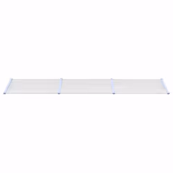 vidaXL Door Canopy Porch Canopy Awning Grey and Transparent Polycarbonate - 358.5 x 90 cm - Additional view 2