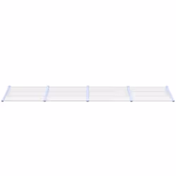 vidaXL Door Canopy Porch Canopy Awning Grey and Transparent Polycarbonate - 396 x 90 cm - Additional view 2