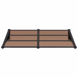 vidaXL Door Canopy Front Door Porch Awning Canopy Awning Black Polycarbonate - 152.5 x 90 cm - Additional view 2
