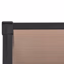 vidaXL Door Canopy Front Door Porch Awning Canopy Awning Black Polycarbonate - 152.5 x 90 cm - Additional view 3
