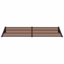 vidaXL Door Canopy Front Door Porch Awning Canopy Awning Black Polycarbonate - 239 x 90 cm - Additional view 2
