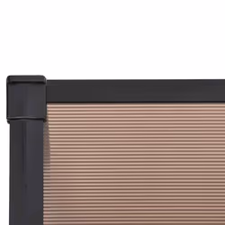 vidaXL Door Canopy Front Door Porch Awning Canopy Awning Black Polycarbonate - 239 x 90 cm - Additional view 3
