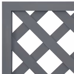 vidaXL Trellis Planter Outdoor Flower Box Garden Raised Bed Plant Pot WPC - grey - Additional view 5