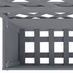 vidaXL Trellis Planter Outdoor Flower Box Garden Raised Bed Plant Pot WPC - grey - Additional view 6