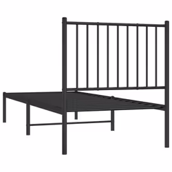vidaXL Metal Bed Frame with Headboard Bedroom Metal Platform Bed Base Bedstead - with headboard, 80 x 200 cm - Additional view 6
