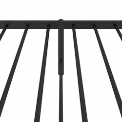 vidaXL Metal Bed Frame with Headboard Bedroom Metal Platform Bed Base Bedstead - with headboard, 80 x 200 cm - Additional view 7