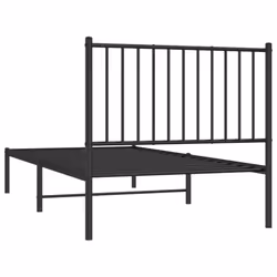 vidaXL Metal Bed Frame with Headboard Bedroom Metal Platform Bed Base Bedstead - with headboard, 90 x 190 cm - Additional view 7