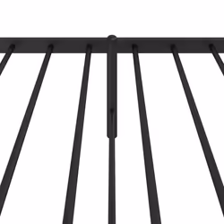 vidaXL Metal Bed Frame with Headboard Bedroom Metal Platform Bed Base Bedstead - with headboard, 90 x 190 cm - Additional view 8