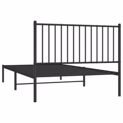 vidaXL Metal Bed Frame with Headboard Bedroom Metal Platform Bed Base Bedstead - 107 x 203 cm, with headboard - Additional view 4