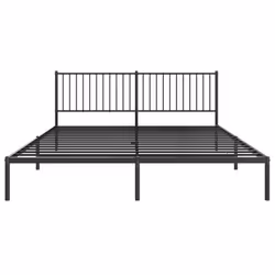 vidaXL Metal Bed Frame with Headboard Bedroom Metal Platform Bed Base Bedstead - 180 x 200 cm, with headboard - Additional view 7