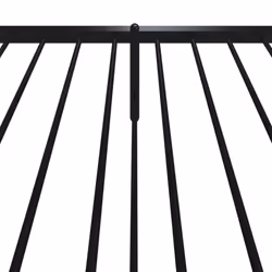 vidaXL Metal Bed Frame with Headboard Bedroom Metal Platform Bed Base Bedstead - with headboard & footboard, 90 x 190 cm - Additional view 8