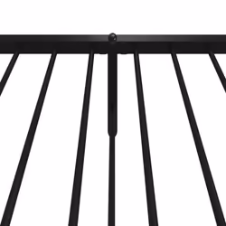 vidaXL Metal Bed Frame with Headboard Bedroom Metal Platform Bed Base Bedstead - 100 x 190 cm, with headboard & footboard - Additional view 8