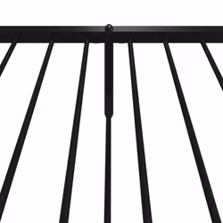 vidaXL Metal Bed Frame with Headboard Bedroom Metal Platform Bed Base Bedstead - 107 x 203 cm, with headboard & footboard - Additional view 8
