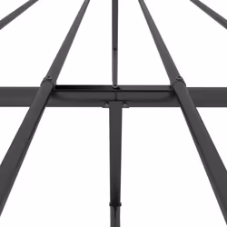 vidaXL Metal Bed Frame with Headboard Bedroom Metal Platform Bed Base Bedstead - with headboard & footboard, 140 x 190 cm - Additional view 8