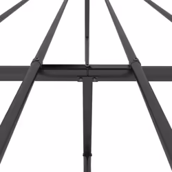 vidaXL Metal Bed Frame with Headboard Bedroom Metal Platform Bed Base Bedstead - 200 x 200 cm, with headboard & footboard - Additional view 8