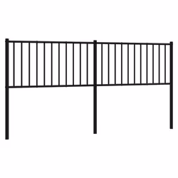 VidaXL 350901, Black, Steel, 193 cm, 1980 mm, 90 cm, 30 mm