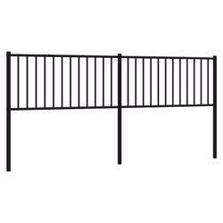 VidaXL 350902, Black, Steel, 2 m, 2060 mm, 90 cm, 30 mm