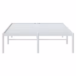 vidaXL Metal Bed Frame with Headboard Bedroom Metal Platform Bed Base Bedstead - 196 x 125 x 31 cm, without headboard - Additional view 5