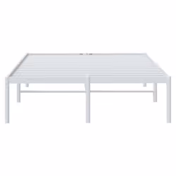vidaXL Metal Bed Frame with Headboard Bedroom Metal Platform Bed Base Bedstead - 207 x 125 x 31 cm, without headboard - Additional view 6