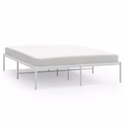 vidaXL Metal Bed Frame with Headboard Bedroom Metal Platform Bed Base Bedstead - 196 x 146 x 31 cm, without headboard - Additional view 2