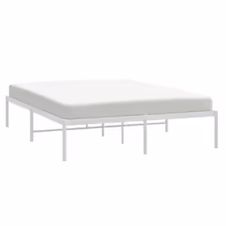 vidaXL Metal Bed Frame with Headboard Bedroom Metal Platform Bed Base Bedstead - 196 x 146 x 31 cm, without headboard - Additional view 3
