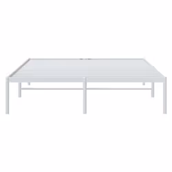 vidaXL Metal Bed Frame with Headboard Bedroom Metal Platform Bed Base Bedstead - 207 x 146 x 31 cm, without headboard - Additional view 5