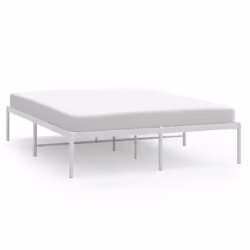 vidaXL Metal Bed Frame with Headboard Bedroom Metal Platform Bed Base Bedstead - 207 x 166 x 31 cm, without headboard - Additional view 3
